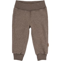 Mikk-Line cotton fleece pants - Melange Denver
